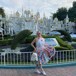 Disney small world dress.